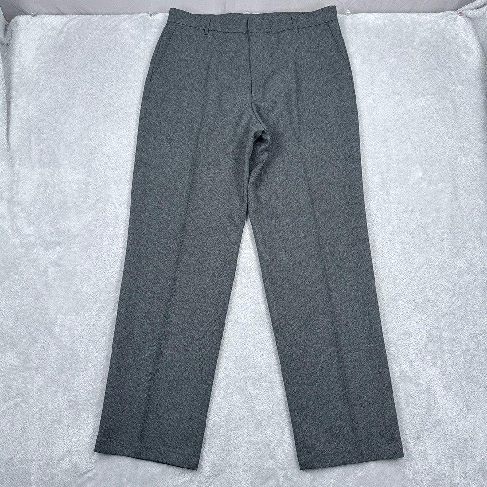 Vintage Levis Action Slacks Dress Pants Mens 34x32 Grey Y2K Trousers Straight
